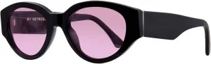 Солнцезащитные очки Super от Retrosuperfuture Drew Mama, черные с розовым циферблатом 0D2, стандартный размер R 53, новые, Black