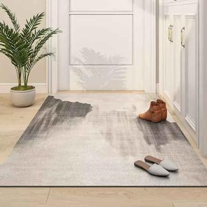 AOVOC Ковер 50х80 см из ПВХ для прихожей/кухни, моющийся, вертикальный узор MNJ-PG04