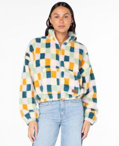 Женская флисовая куртка Cold Surf на молнии Roxy, Deep Lagoon