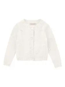 Кардиган с бантами Monnalisa, белый