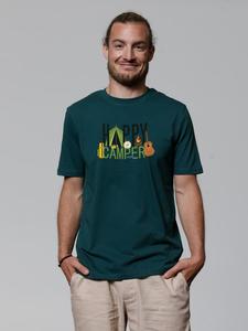 Футболка Happy Camper темно-зеленого цвета wat? Apparel