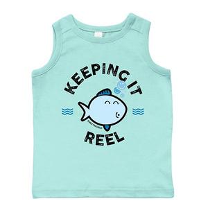 Футболка-майка для малышей Smileyworld Keeping It Reel Fish The Juniper Shop, Seafoam