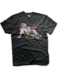 Футболка Roller Skates Big Tall T-Shirt черного цвета DC Commics Harley Quinn