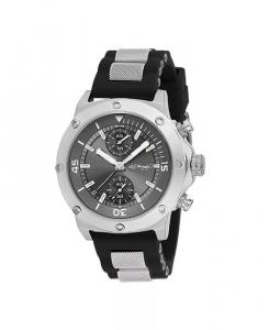 Мужские часы с черным силиконовым ремешком 52 мм Ed Hardy