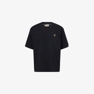 Футболка A Bathing Ape One Point с вышитым логотипом, черный
