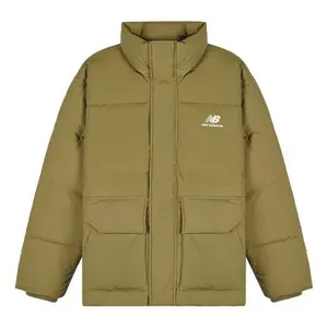 Куртка пуховики New Balance, зеленый