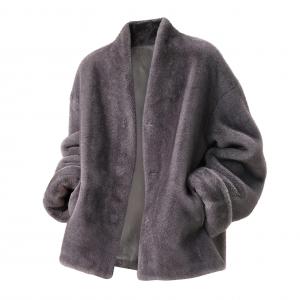 Пуховик Unisex Fleece lined ZIAREL, серый