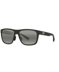 Мужские поляризованные солнцезащитные очки Puakea, MJ000786 Maui Jim, Black Matte