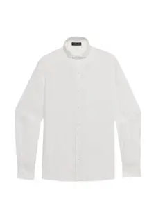 Приталенная рубашка с отложным воротником Brooks Brothers, белый