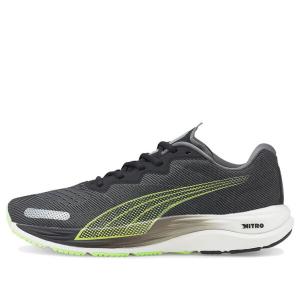 Кроссовки velocity nitro 2 'black fizzy lime' Puma, серый