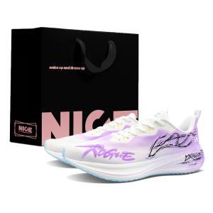 Wuyue нескользящие легкие амортизирующие низкие повседневные беговые кроссовки мужские LINING, фиолетовый