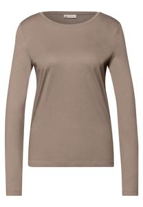 STREET ONE Лонгслив в коричневом цвете
