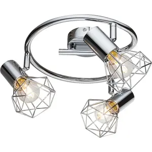 Потолочный светильник XARA I E14 1 шт. Потолочный светильник/металл/прихожая/гостиная/спальня Globo Lighting, Verchromt