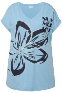 Футболка MIAMODA Shirt, цвет navy/sky blue