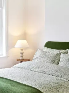Комплект пододеяльников Jasper Conran London 200 Thread Count Mini Leaf Duvet, цвет spinach