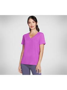 Поло Skechers T Shirt GODRI SERENE VNECK TOP, фиолетовый