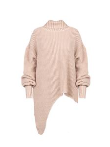 Свитер дамский асимметричный La Haine Inside Us, розовый