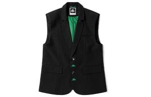 Жилет унисекс минеральный черный - KA02 Kappa