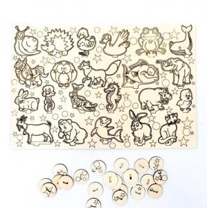 Театр животных, животные и подставки, книжка-раскраска Inna marka