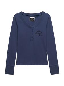 Superdry & Co Лонгслив 'Athletic' в цвете Marine Blue