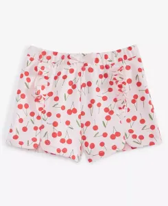 Шорты для девочек из френч-тери с принтом Cherry Toss First Impressions, розовый