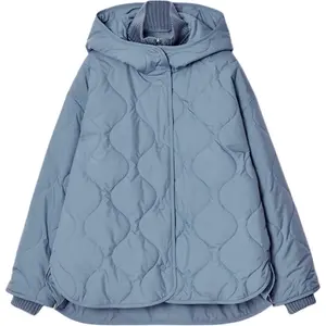 COS Пуховик женский синий, Blue