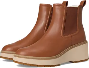Cole Haan womens Zerogrand Cityquest Wedge Waterproof, British Tan/Ivory