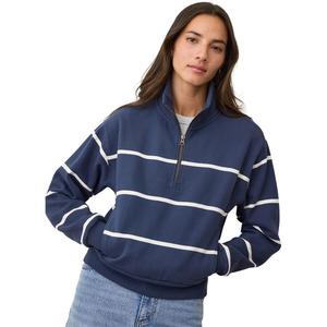 Толстовка Marine Layer Cloud 9 Stripe Half Zip Marine Layer, Navy/White Stripe
