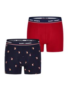 Боксерские шорты Happy Shorts Xmas, цвет Dark blue/bright red
