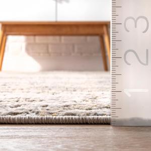 nuLOOM Leora Abstract круглый ковер 153 x 153 см для гостиной спальни столовой кухни, Gold/Ivory