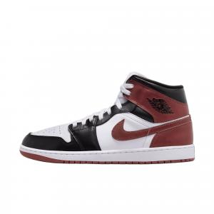 Кроссовки 1 Mid Se Dark Pony Jordan, White Black Red