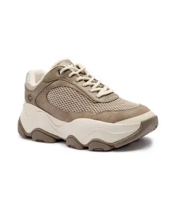 Кожаные кроссовки атлас Michael Kors, бежевый