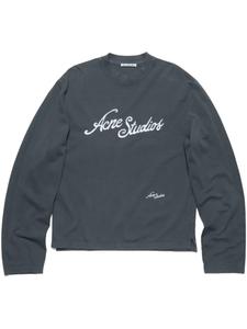 Толстовка с логотипом Acne Studios, серый