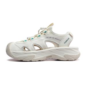 TOREAD Женские треккинговые ботинки для речных походов с противоскользящим покрытием, устойчивые к истиранию, легкие, дышащие и ударопрочные - экрю/зеленый, цвет Ecru/Green