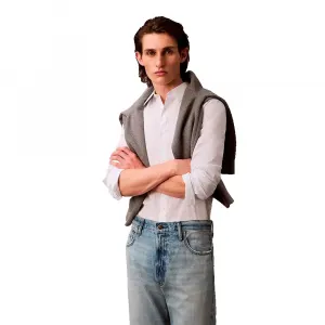 Рубашка Calvin Klein Solid Stretch Slim Fit, белый