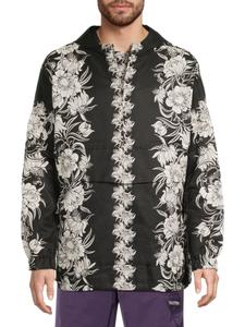 Легкая толстовка с цветочным принтом Valentino, черный/белый