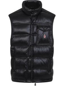 Жилет Moncler Grenoble с вышитым логотипом, черный