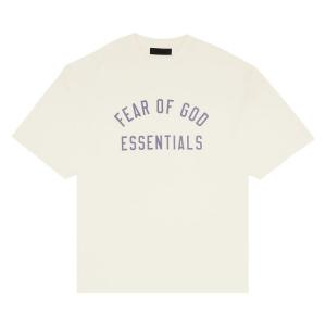 Футболка Fear of God Essentials Jersey Crewneck Tee Shell, кремовый