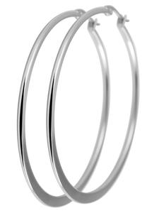 Adeliás Женские серьги - Серьги-кольца из нержавеющей стали серебристого цвета