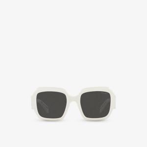 Солнцезащитные очки PR 28ZS в оправе из ацетата Prada, белый