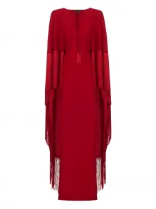 Платье-кейп с бахромой (1974 год) Taller Marmo, красный