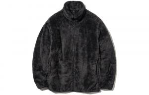 UNIQLO Пальто с бархатистой текстурой унисекс тёмно-серое, Dark Gray