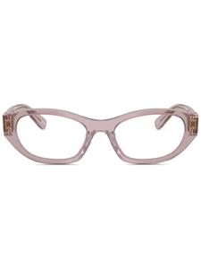Miu Miu Eyewear очки в овальной оправе, нейтральный