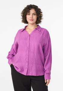 Блуза Zizzi Button-down blouse, Cattleya Orchid/Lilac