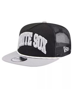 Мужская черная кепка для гольфа Chicago White Sox Throwback с сетчатой ​​спинкой New Era, черный