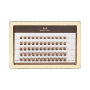 Ресницы Obsession шоколадно-коричневого цвета, мини-коробка – изгиб B, 1 упаковка. Many Lashes V-Lashes