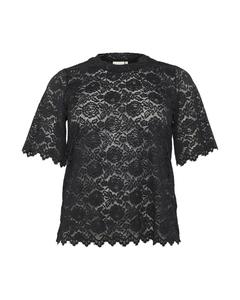 KAFFE CURVE Футболка 'Jaida' в черном цвете