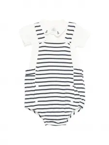Полосатые шорты (набор из двух штук) Petit Bateau, белый