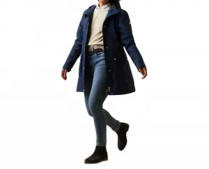 Женская водонепроницаемая куртка-дождевик Atherton с капюшоном H20, темно-синего цвета Ariat