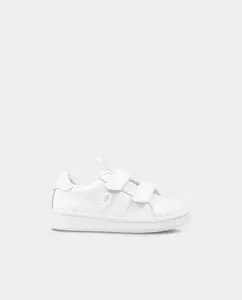 Гибкая детская спортивная обувь с двойной клейкой застежкой Garvalín, белый